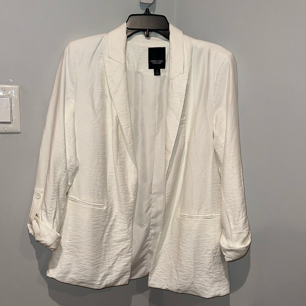 Simply Vera Wang White Blazer